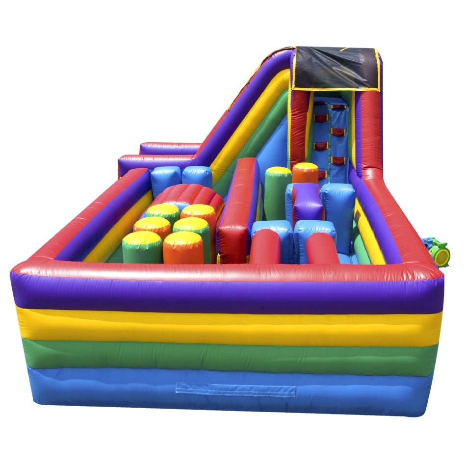 360 Inflatable Obstacle Course 2 Bounce Houses New Jersey